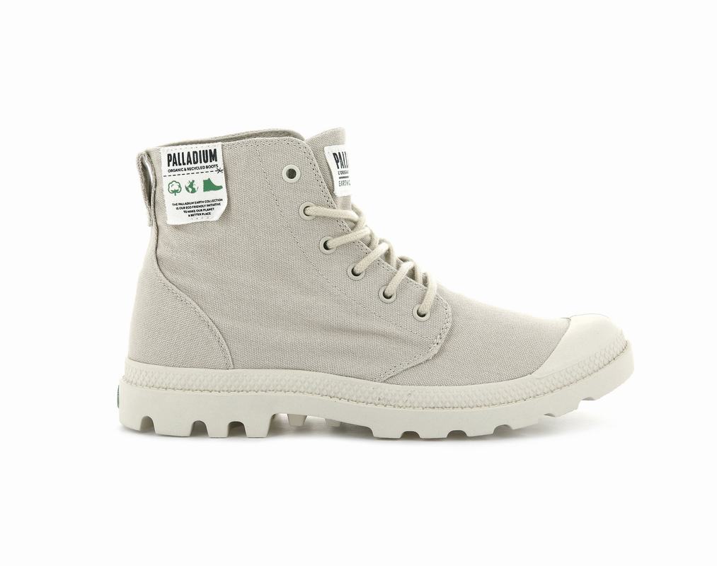 Palladium Pampa Hi Organic Women's Boots Beige (QUXK06195)